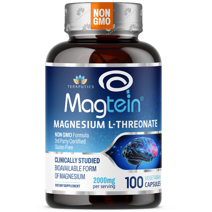 Magnesium L Threonate (Magtein) 100 Vegan Capsules