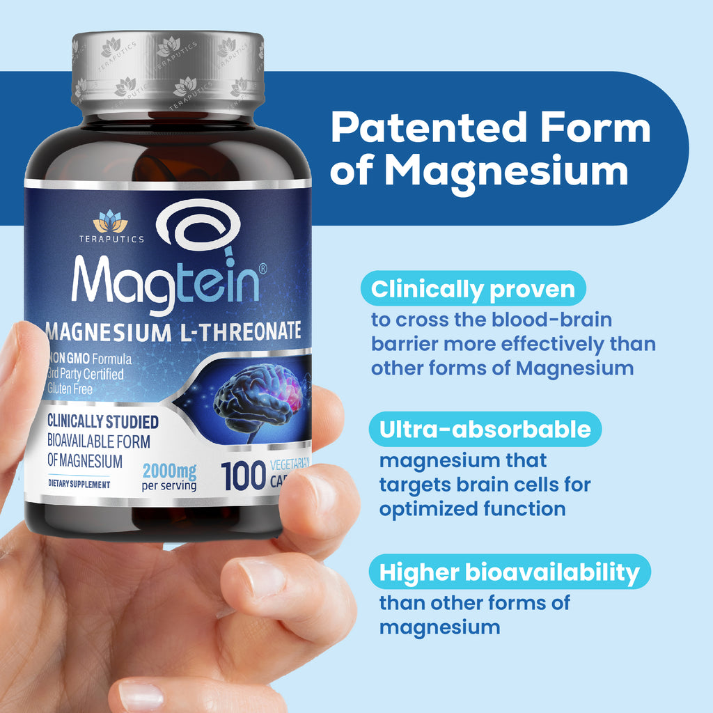 Magnesium L Threonate (Magtein) 100 Vegan Capsules