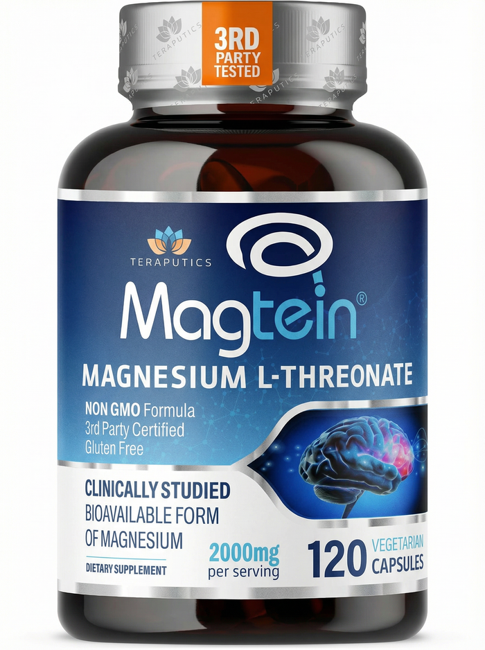 Magnesium L Threonate (Magtein) 120 Vegan Capsules