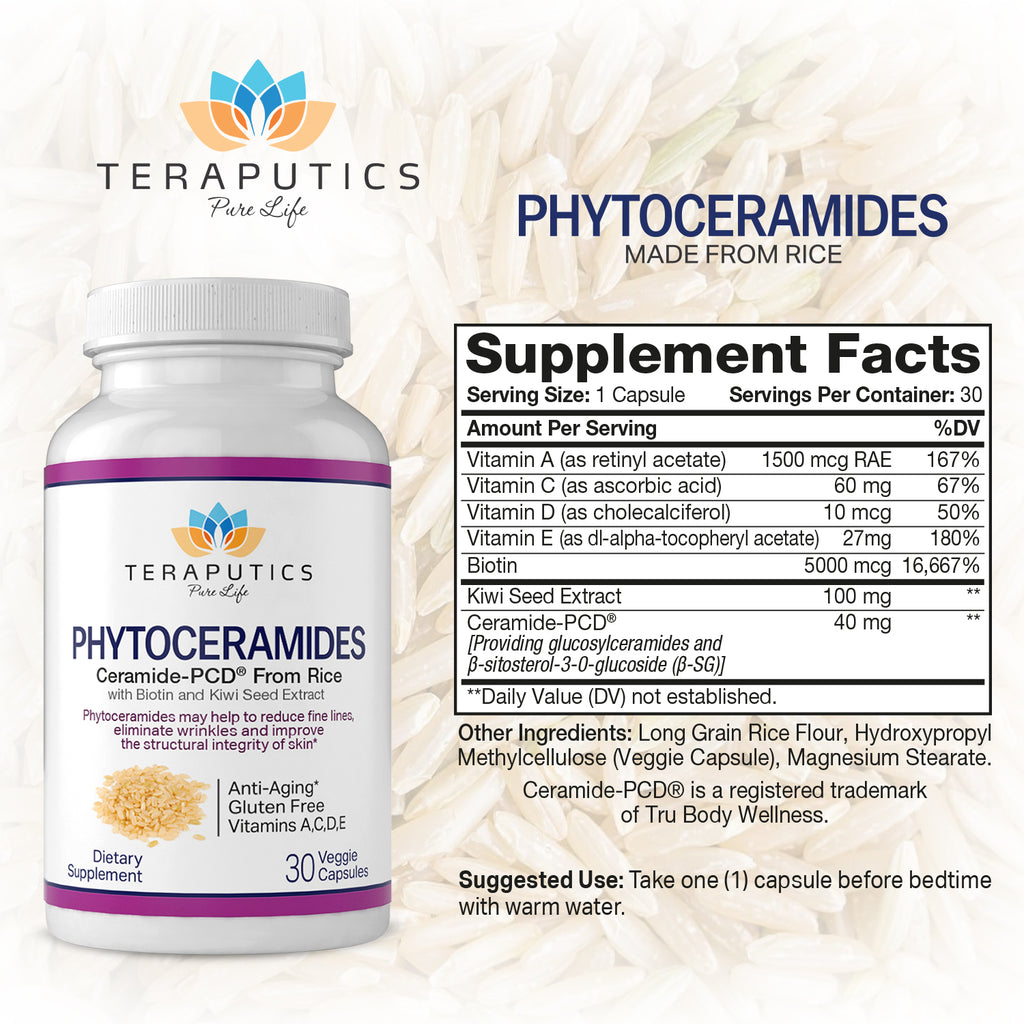 Phytoceramides Made from Rice with Biotin and Kiwi Seed