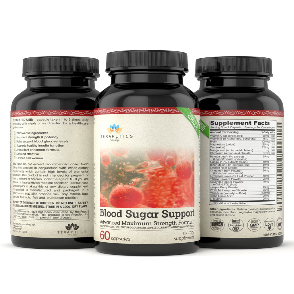 Blood Sugar Support with 20 Premium Ingredients