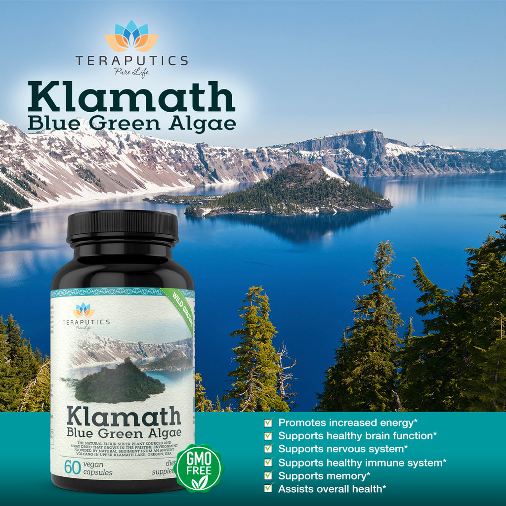 Klamath Blue Green Algae - 60 Caps, 500mg