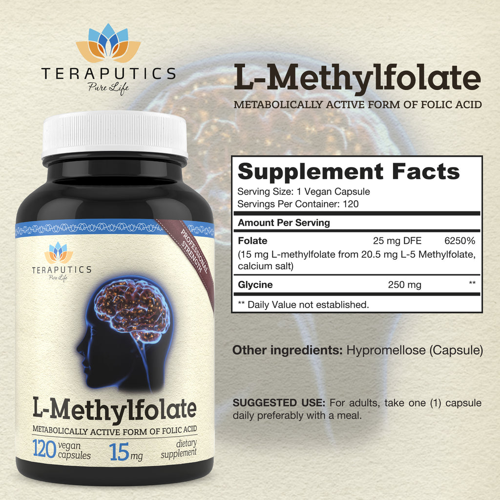 Methyl Folate 15mg 5-MTHF with Glycine